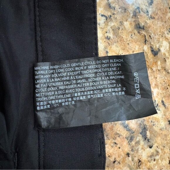 Theory Black Slim Bootcut Pants Size 00 – Workwear Trousers Minimalist Chic - Picture 7 of 10